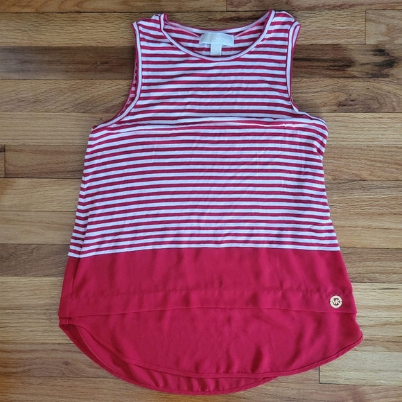 Michael Kors Striped Tank Top Women’s Nautical Small - Picture 1 of 1
